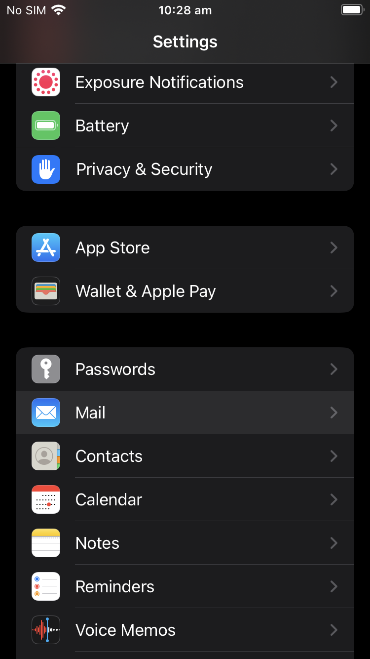 iOS SSL IMAP and SMTP setup - Step 16
