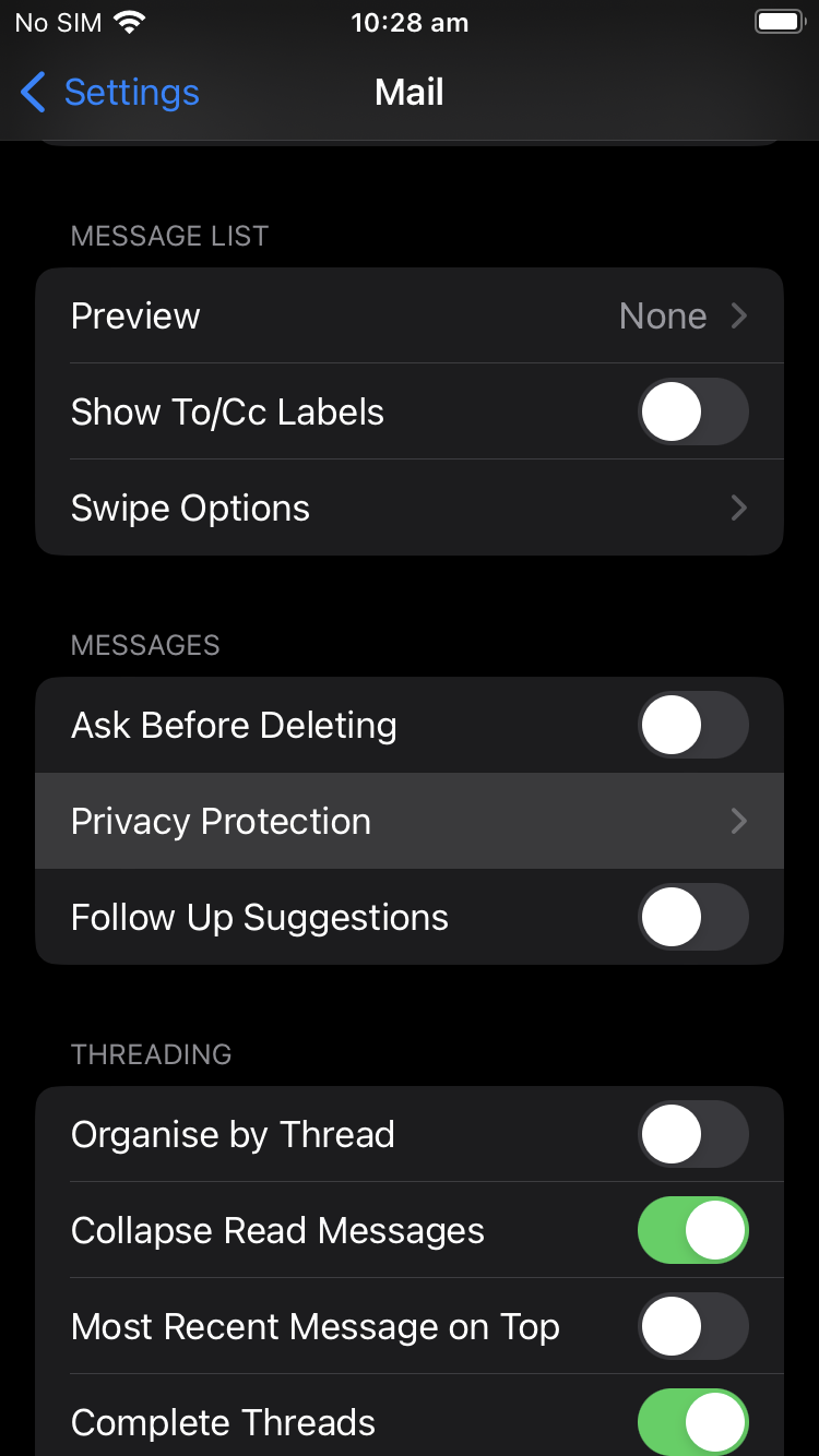 iOS SSL IMAP and SMTP setup - Step 17